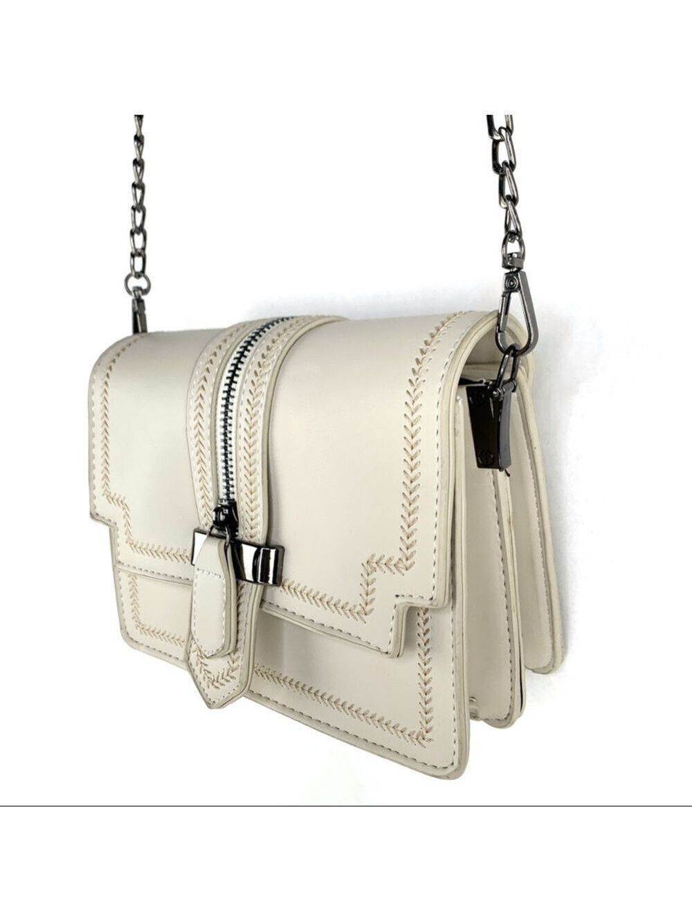 new-fashion Faux Leather Flap Cover Crossbody Bag - Picture 5 of 9
